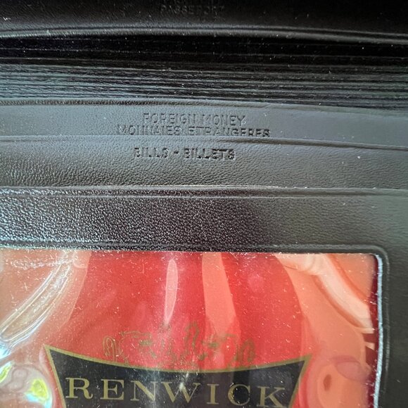 Vintage Renwick Caldero Brown Leather Travel Wallet, Made in Canada, EC! - Picture 9 of 16